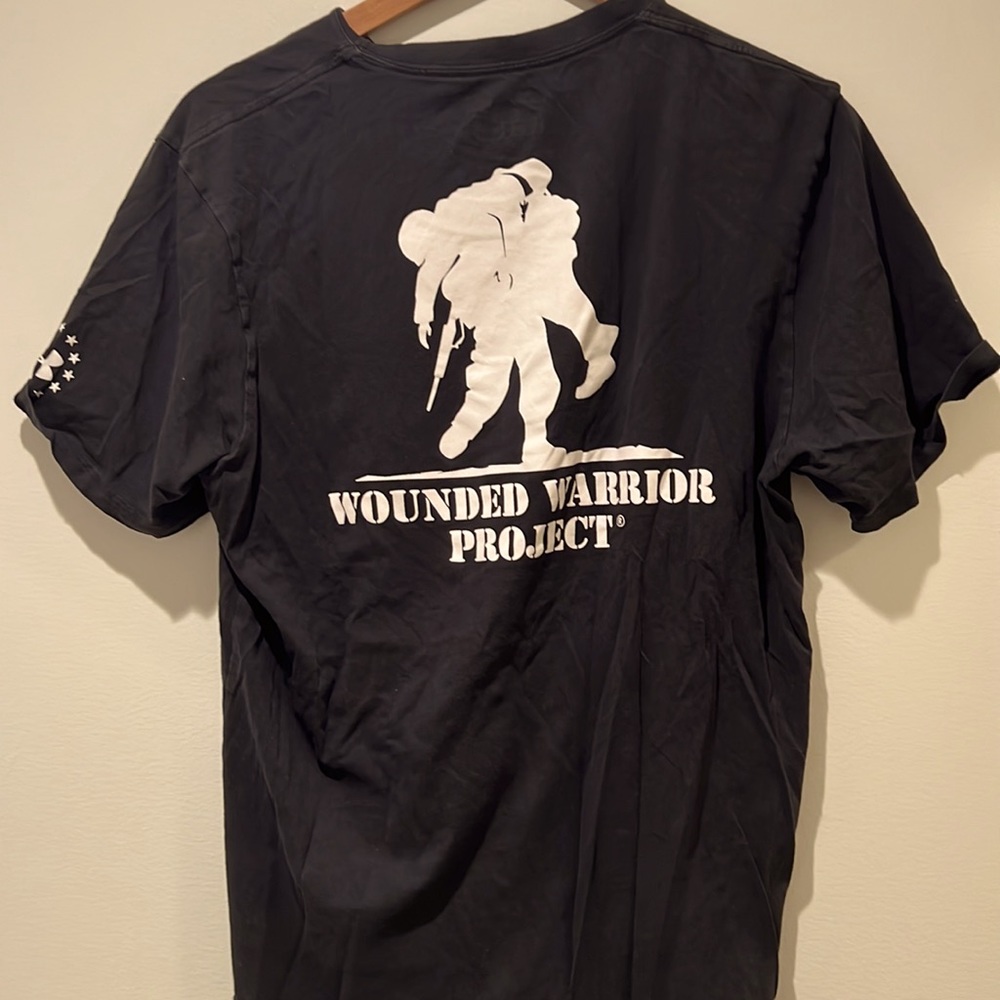 UnderArmour Mens Black Wounded Warrior Project Tee (L)
